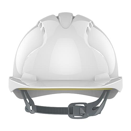 JSP EVO®2 Safety Helmet with Slip Ratchet Adjustment Harness - Vented - EN 397 Industrial Hard Hat for Building, Construction and Work sites