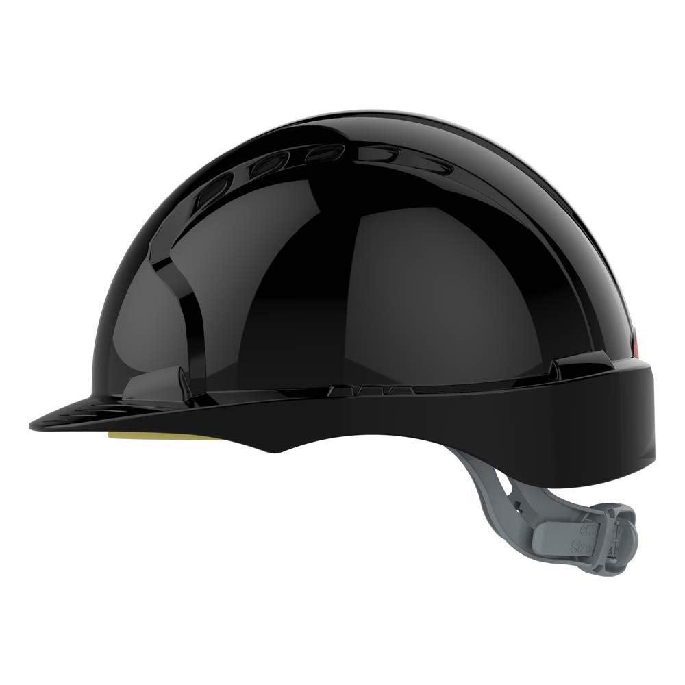 JSP EVO®2 Safety Helmet with Slip Ratchet Adjustment Harness - Vented - EN 397 Industrial Hard Hat for Building, Construction and Work sites