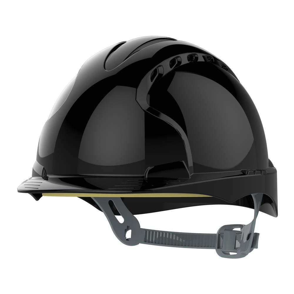 JSP EVO®2 Safety Helmet with Slip Ratchet Adjustment Harness - Vented - EN 397 Industrial Hard Hat for Building, Construction and Work sites