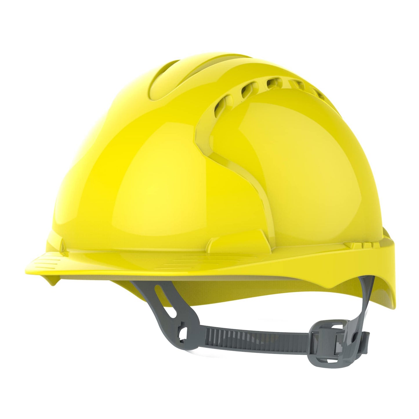 JSP EVO®2 Safety Helmet with Slip Ratchet Adjustment Harness - Vented - EN 397 Industrial Hard Hat for Building, Construction and Work sites