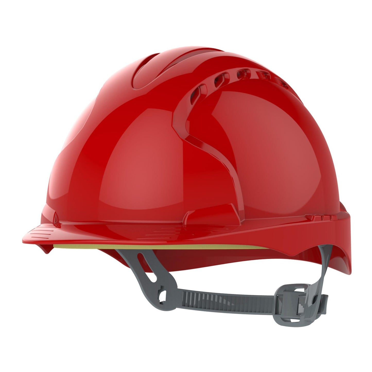 JSP EVO®2 Safety Helmet with Slip Ratchet Adjustment Harness - Vented - EN 397 Industrial Hard Hat for Building, Construction and Work sites